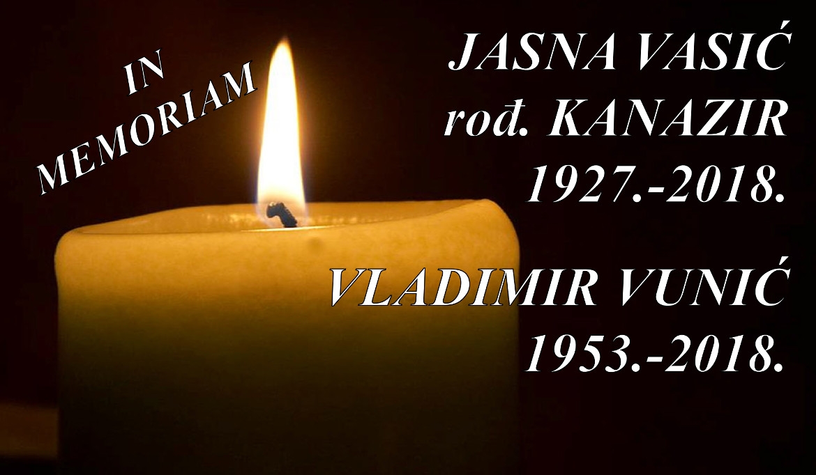 In memoriam: Jasna Vasić (Kanazir) i Vlado Vunić
